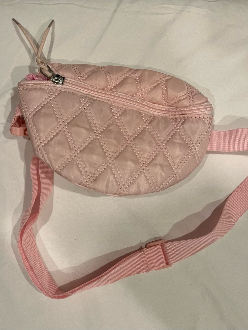 Yogalicious Quilted Light Pink Crossbody Waist Bag